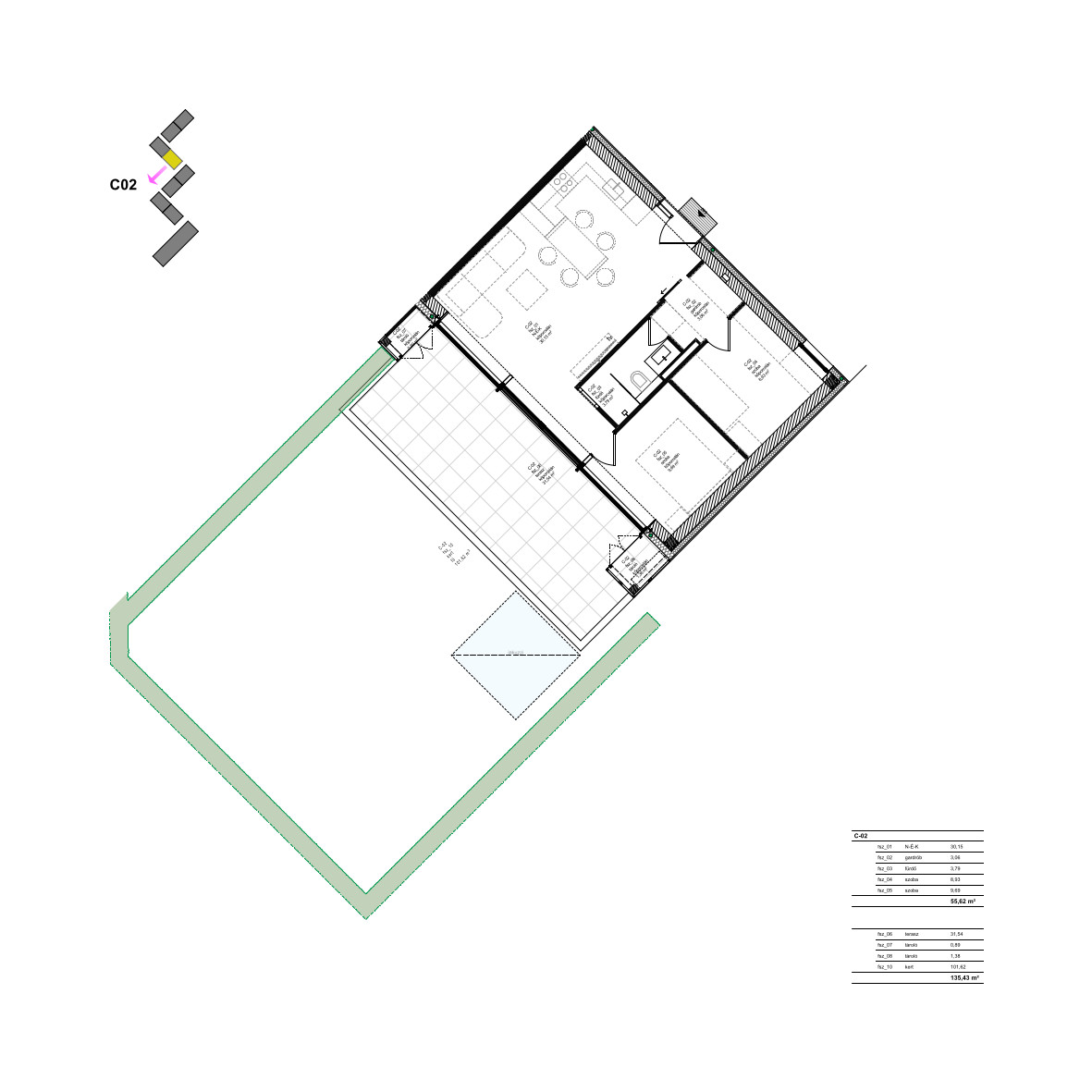 C02 Apartment floor plan