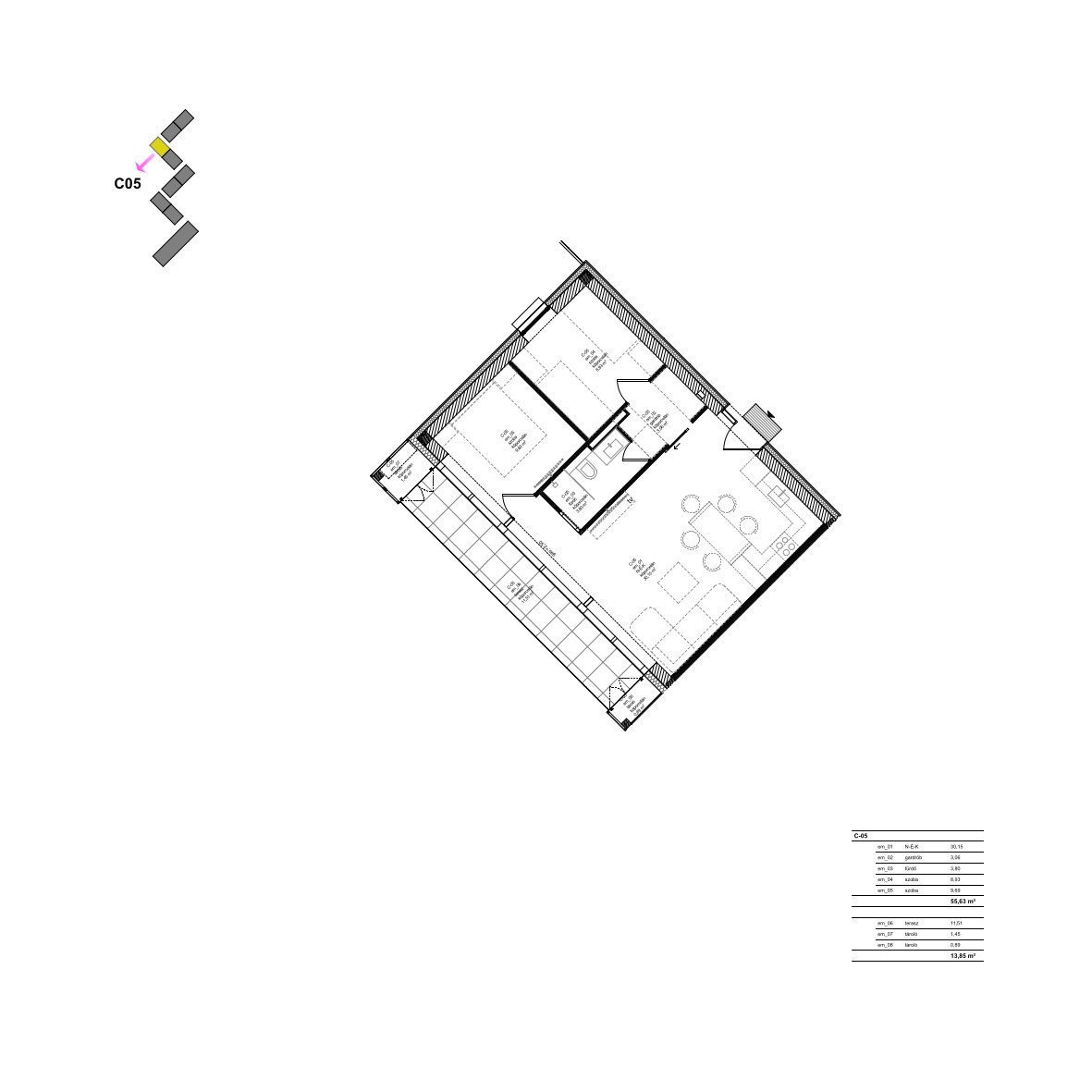 C05 Apartment floor plan