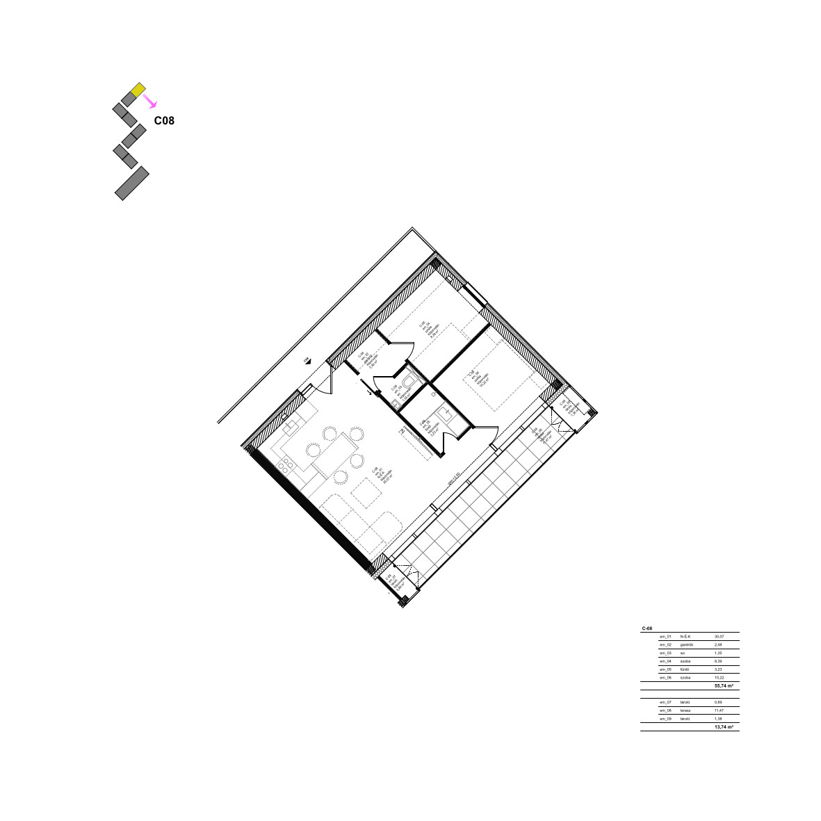 C08 Apartment floor plan